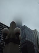 the sears tower in the fog