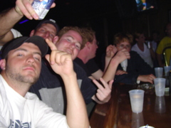 the boys out at the bar