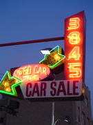 a car dealership on western
