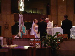john's dad going over the vows