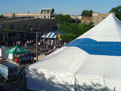 looking down on the fest