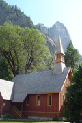 the chapel in yosemite valley