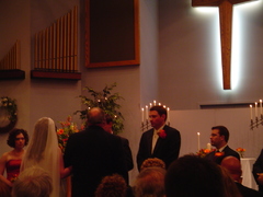 mr. trombley gives away the bride