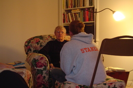 grandma v and lauren talking