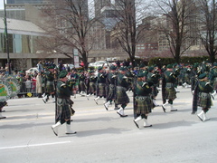 bagpipes on the march