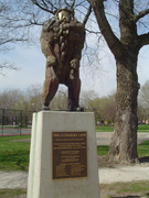 the cowardly lion in oz park