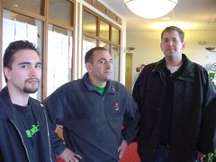 wary geeks just before leaving pengucon 2005