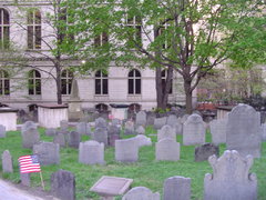 the burial ground next to kings chapel