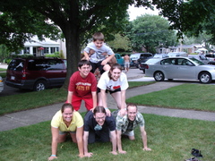 the assembly of the cousin pyramid