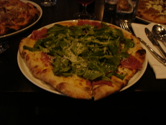 amazing prosciutto and arugula at union pizzeria in evanston