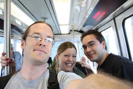 on the airtrain at sfo