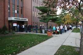 the line at my polling place on my way out