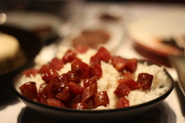 chinese sausage and rice