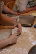 shortbread being made