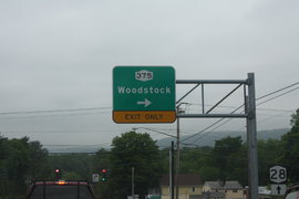 we passed woodstock on the way in