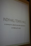 i work out of indy hall, we had a town hall. there were no teabags