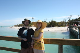 on the dock at sanibel light (photograph by marc michaud)