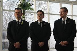the groom and his men