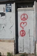 peace, love, graffiti