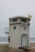 the lifeguard stand at laguna beach