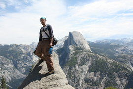 hugh and half dome from glacier point (photograph by nicole michaud)