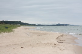 looking south down the beach
