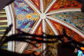 the ceiling in the nave of the Catedral de Nuestra Señora de la Almudena