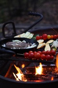 victuals on the campfire