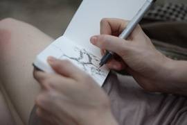 sketching in audubon park