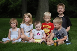 all the cousins together for the first time