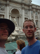 us in front of fontana di trevi [2001.05.22]