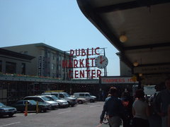 the main market sign